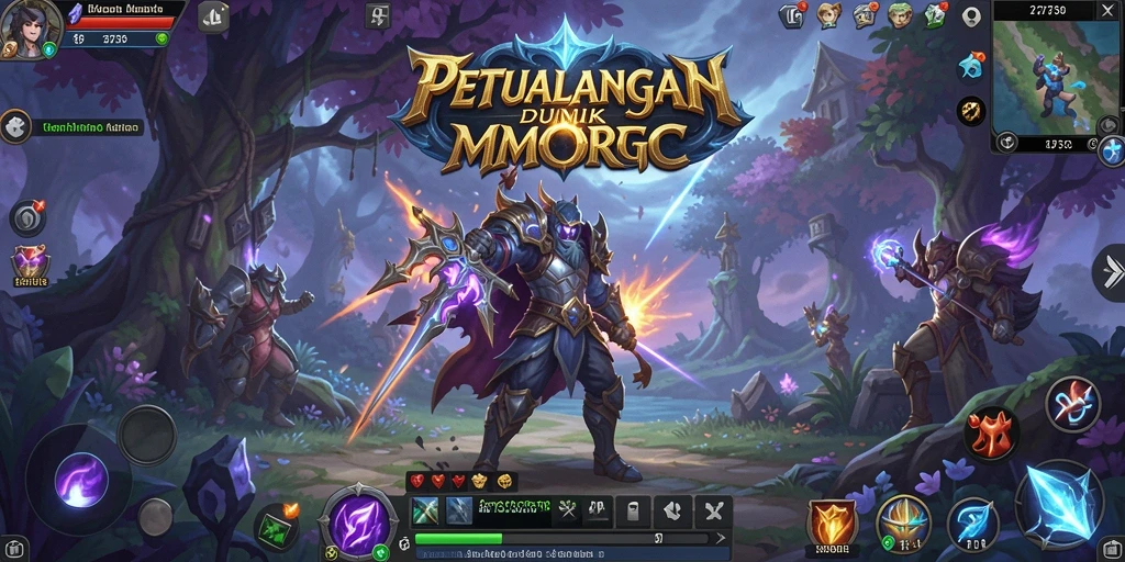 Gameplay dinamis dalam dunia petualangan MMORPG yang menarik.