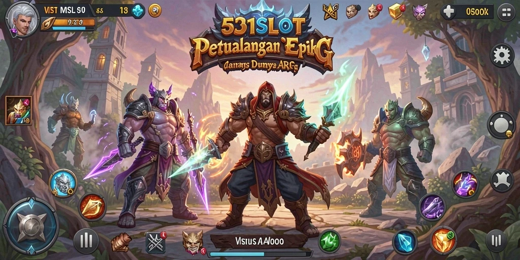 Tampilan fantastis dari pertarungan epic dalam 531SLOT.