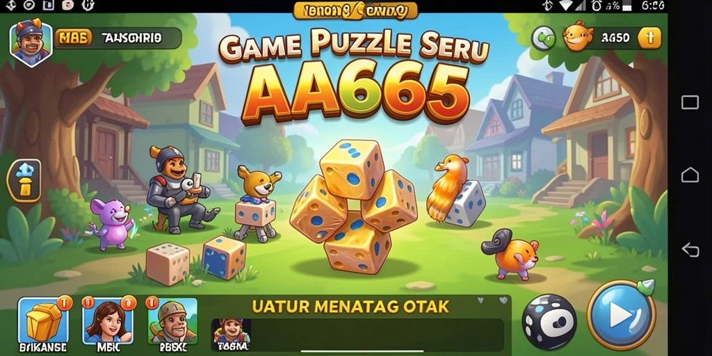 Screenshot gameplay AA666 menampilkan pengalaman Puzzle yang menyenangkan.