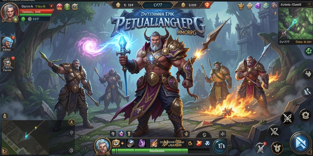 Tangkapan layar gameplay CV777 yang menampilkan aksi seru dalam MMORPG.