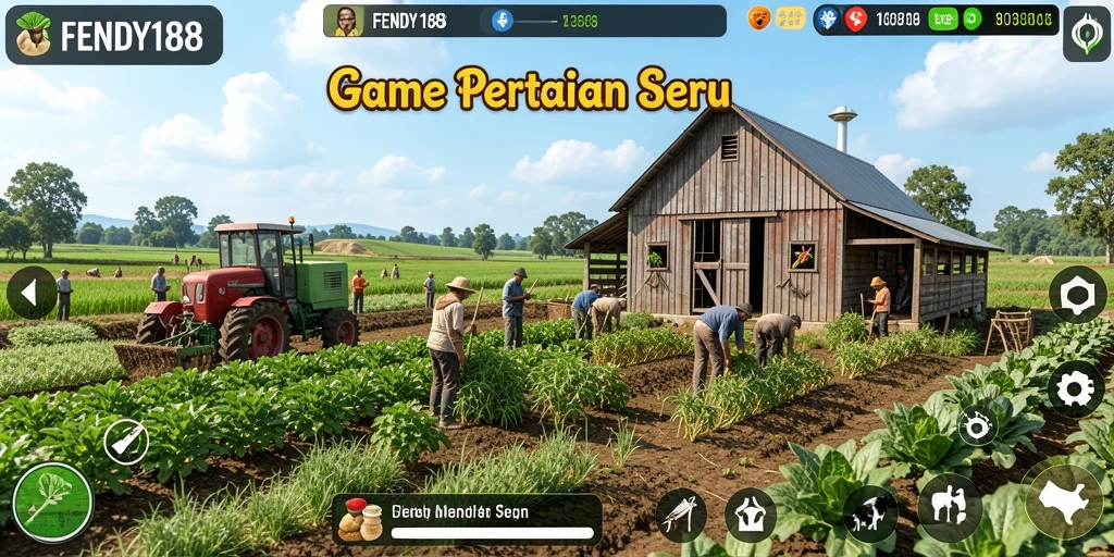 Tampilan menarik dari gameplay pertanian FENDY188.