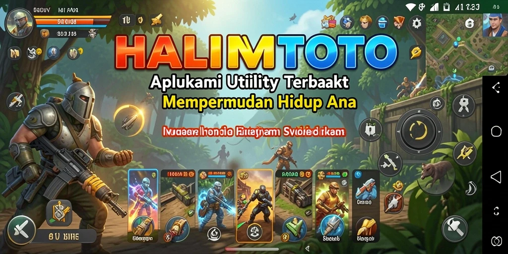 Tampilan antarmuka HALIMTOTO yang intuitif dan fungsional.