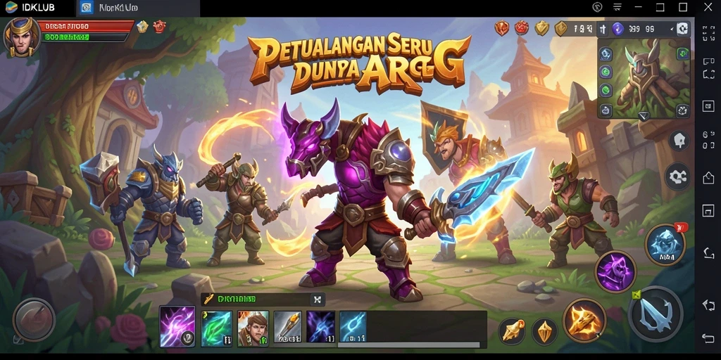 Tampilan aksi seru dalam <strong>IDKLUB</strong> yang memikat.