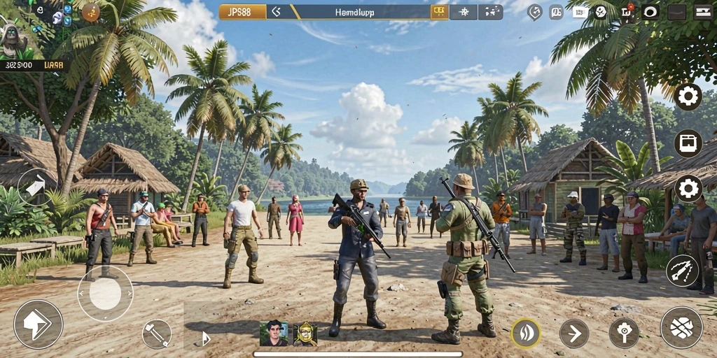 Tampilan menarik dari gameplay JPS88 yang interaktif dan seru.