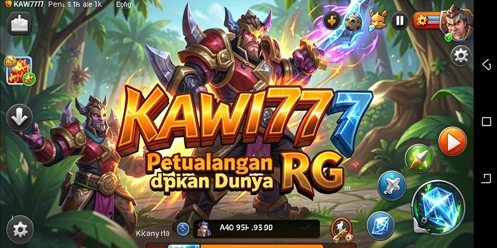 Screenshot gameplay KAWI777 menampilkan aksi pertempuran yang mendebarkan.