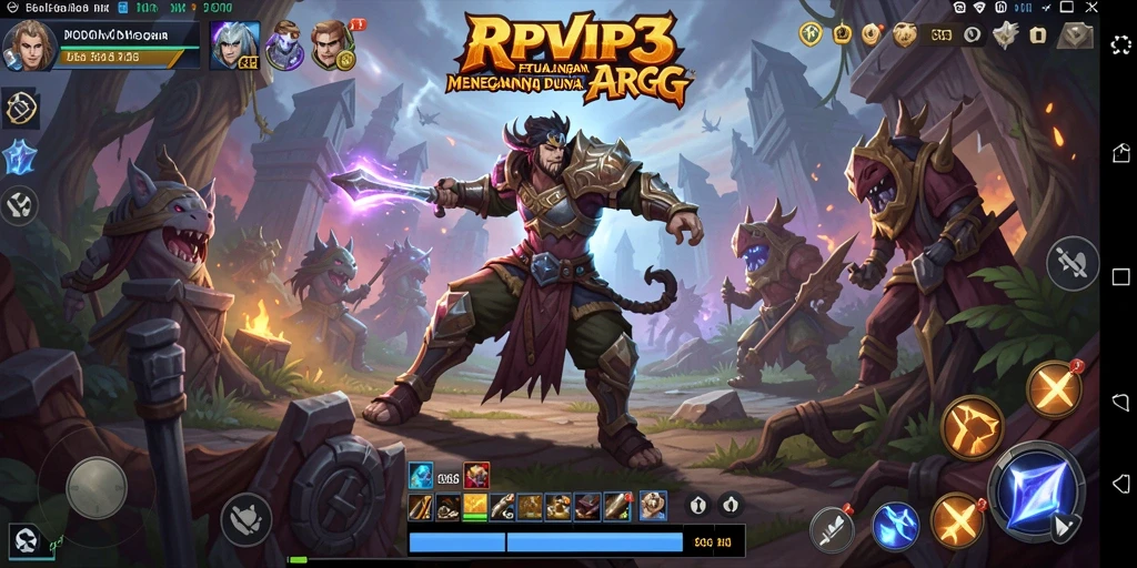 Screenshot menunjukkan aksi seru dalam gameplay RPVIP3 yang mendebarkan.